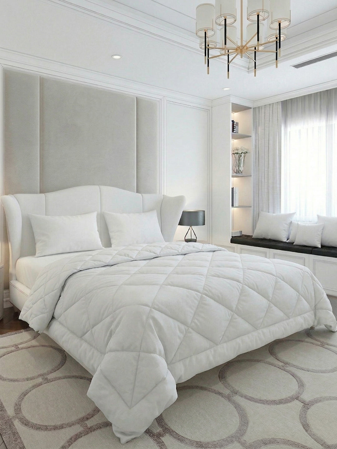 Solid King Size 3 Ply 130 GSM Comforter Hotel Essential Collection Weight 2.42 kg