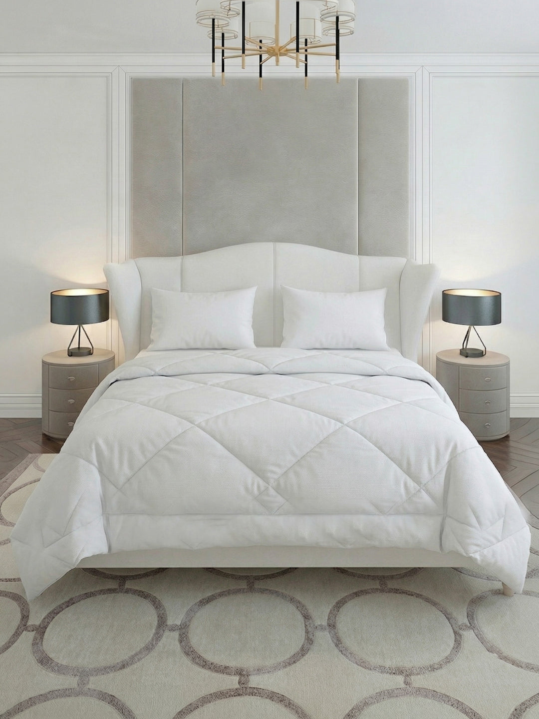 Solid King Size 3 Ply 130 GSM Comforter Hotel Essential Collection Weight 2.42 kg