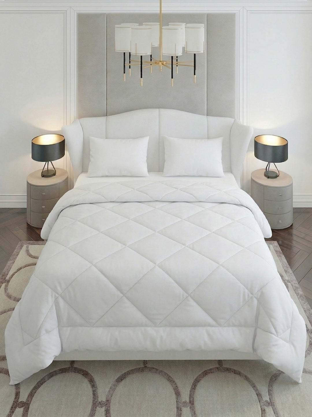 Solid King Size 3 Ply 130 GSM Comforter Hotel Essential Collection Weight 2.42 kg