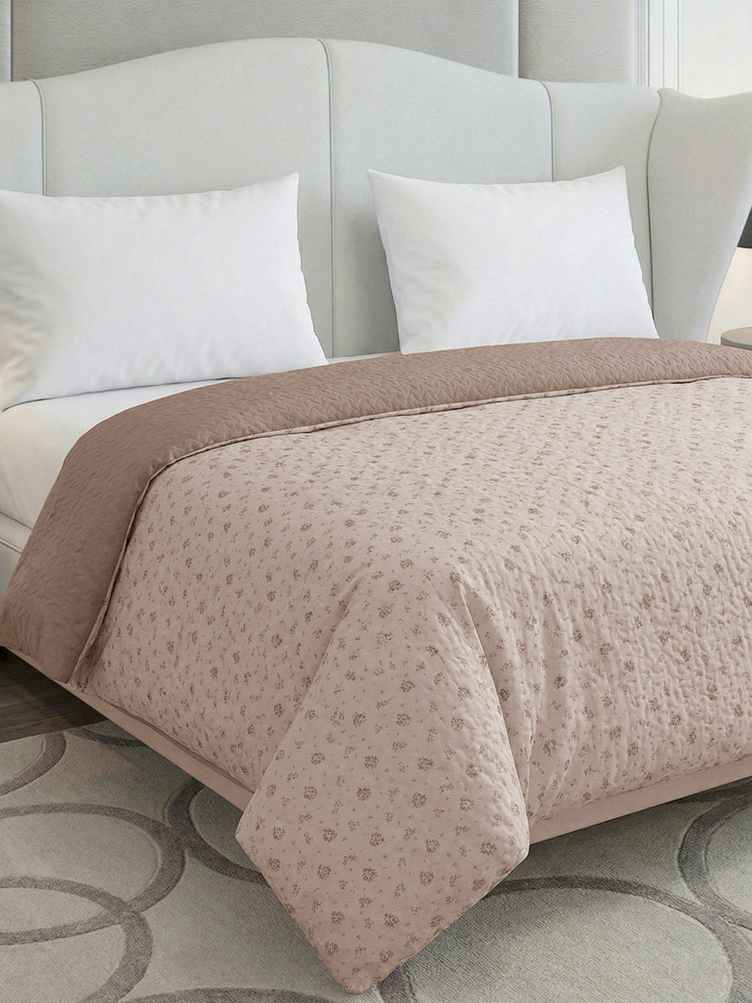 Premium Floral Print King Size 3 Ply 90 GSM Comforter Comfort Collection Weight 2.3 kg