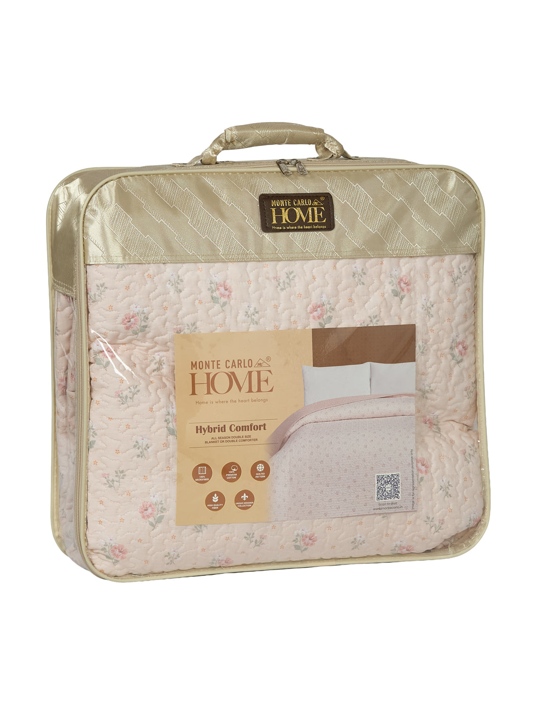 Premium Floral Print King Size 3 Ply 90 GSM Comforter Comfort Collection Weight 2.3 kg
