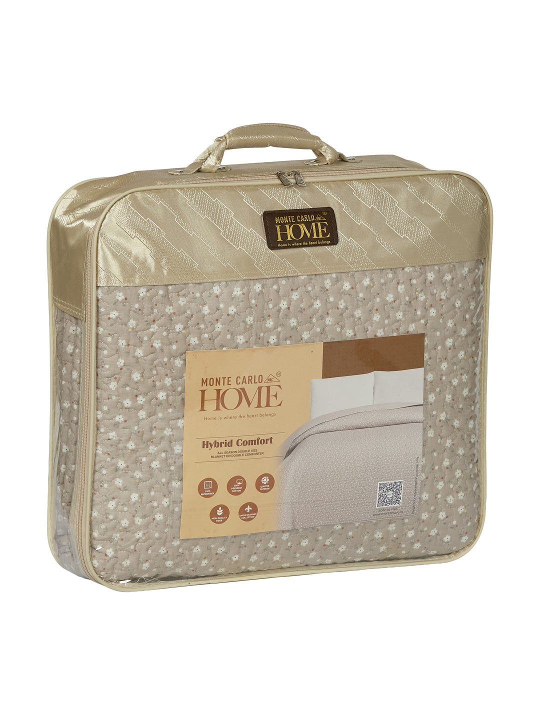Premium Floral Print King Size 3 Ply 90 GSM Comforter Comfort Collection Weight 2.3 kg