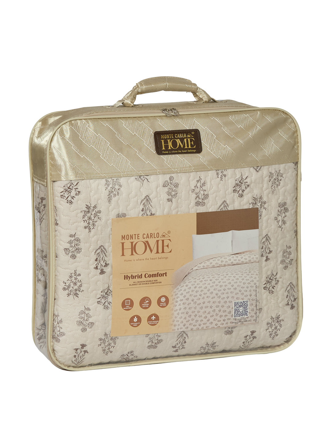 Premium Floral Print King Size 3 Ply 90 GSM Comforter Comfort Collection Weight 2.3 kg