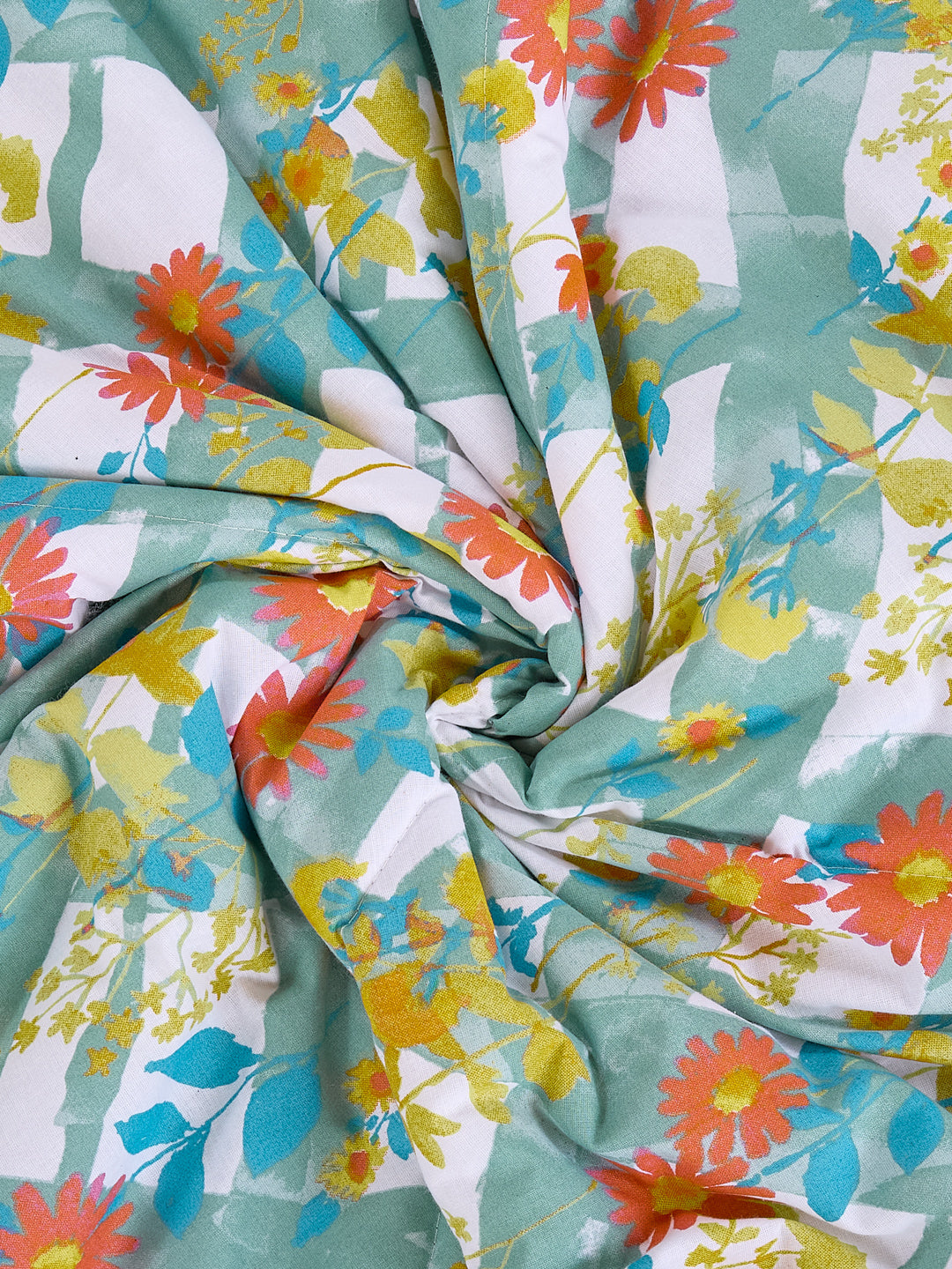 Vertical Floral Print King Size 3 Ply 150 GSM Comforter Prestige Collection Weight 2.5 kg