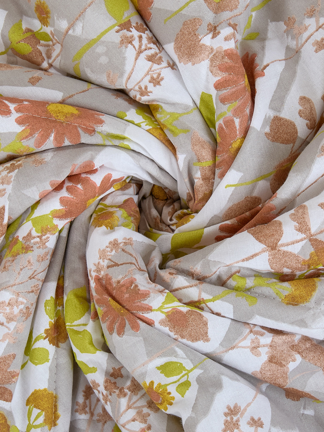 Vertical Floral Print King Size 3 Ply 150 GSM Comforter Prestige Collection Weight 2.5 kg