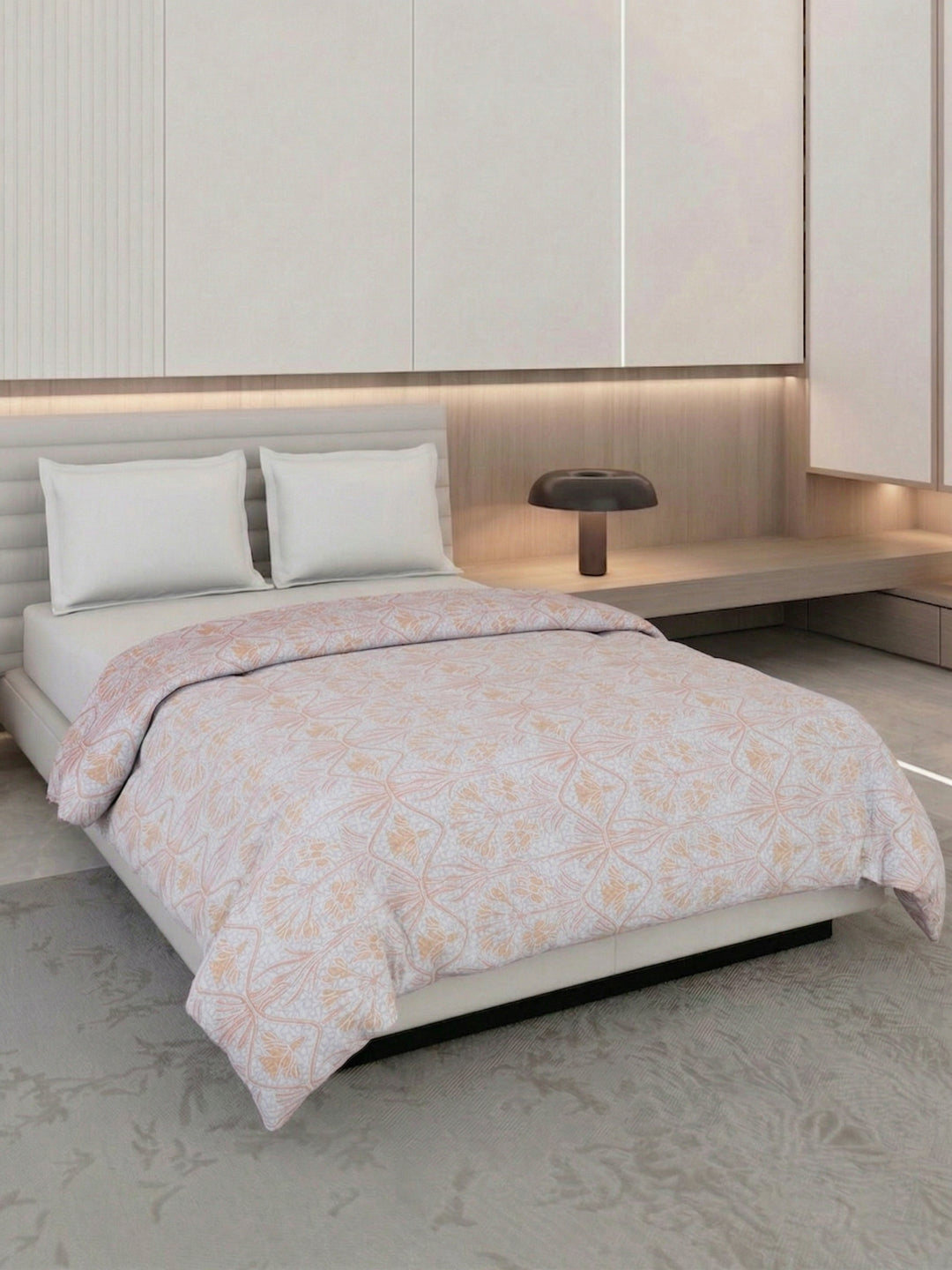 Vertical Floral Print King Size 3 Ply 150 GSM Comforter Prestige Collection Weight 2.5 kg