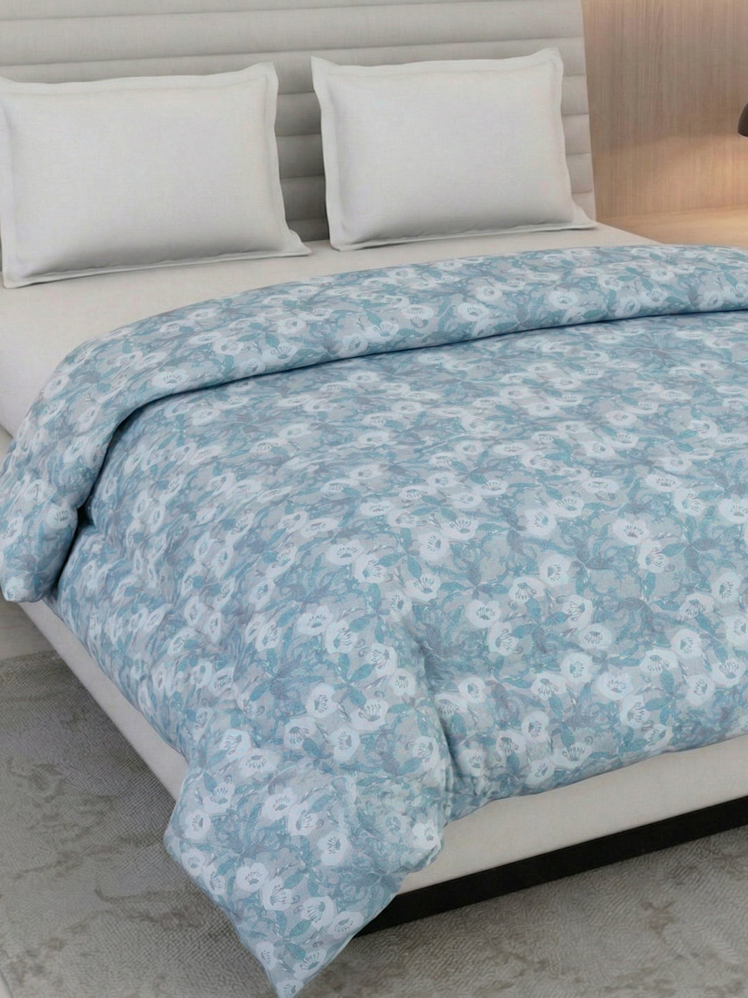 Floral Print King Size 3 Ply 150 GSM Comforter Prestige Collection Weight 2.5 kg