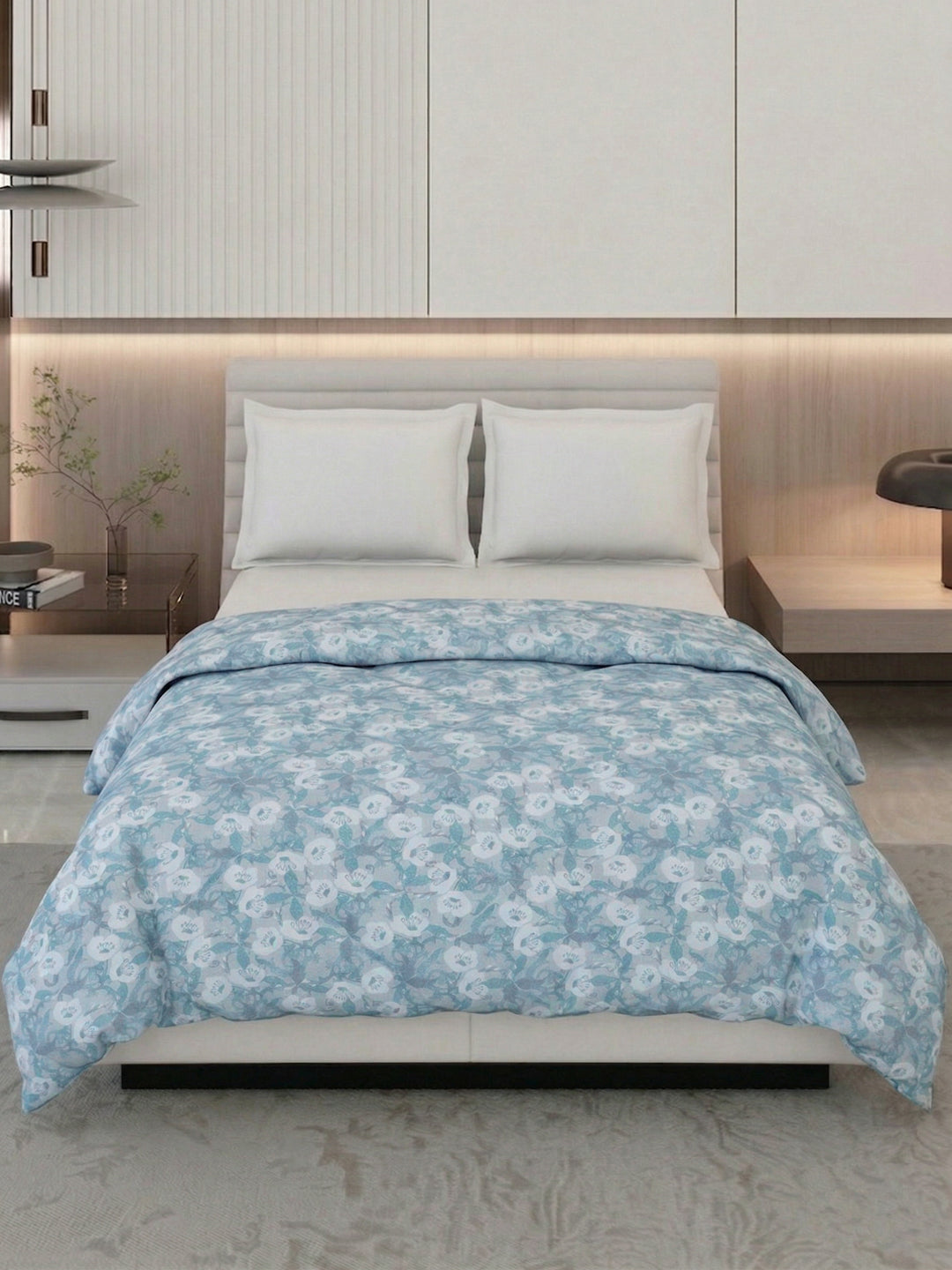 Floral Print King Size 3 Ply 150 GSM Comforter Prestige Collection Weight 2.5 kg