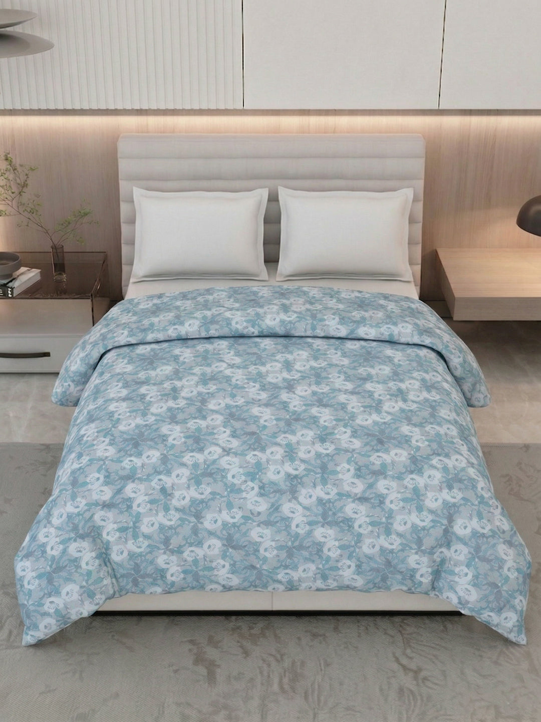 Floral Print King Size 3 Ply 150 GSM Comforter Prestige Collection Weight 2.5 kg