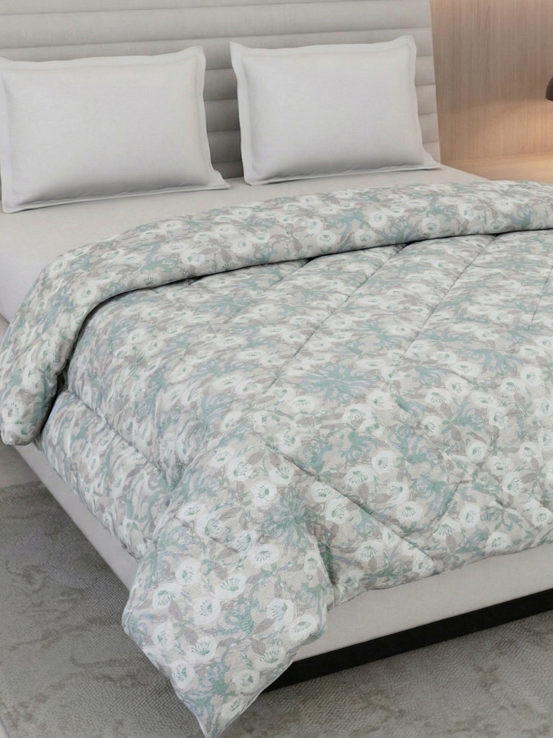Floral Print King Size 3 Ply 150 GSM Comforter Prestige Collection Weight 2.5 kg