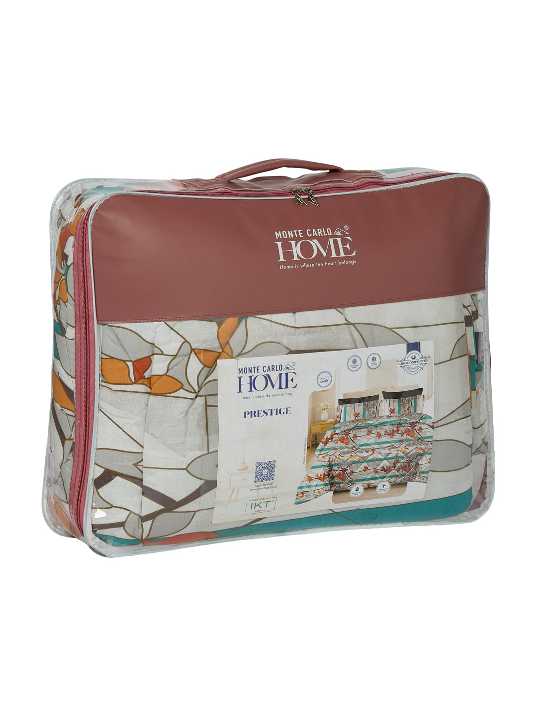 Floral Print King Size 3 Ply 150 GSM Comforter Prestige Collection Weight 2.5 kg