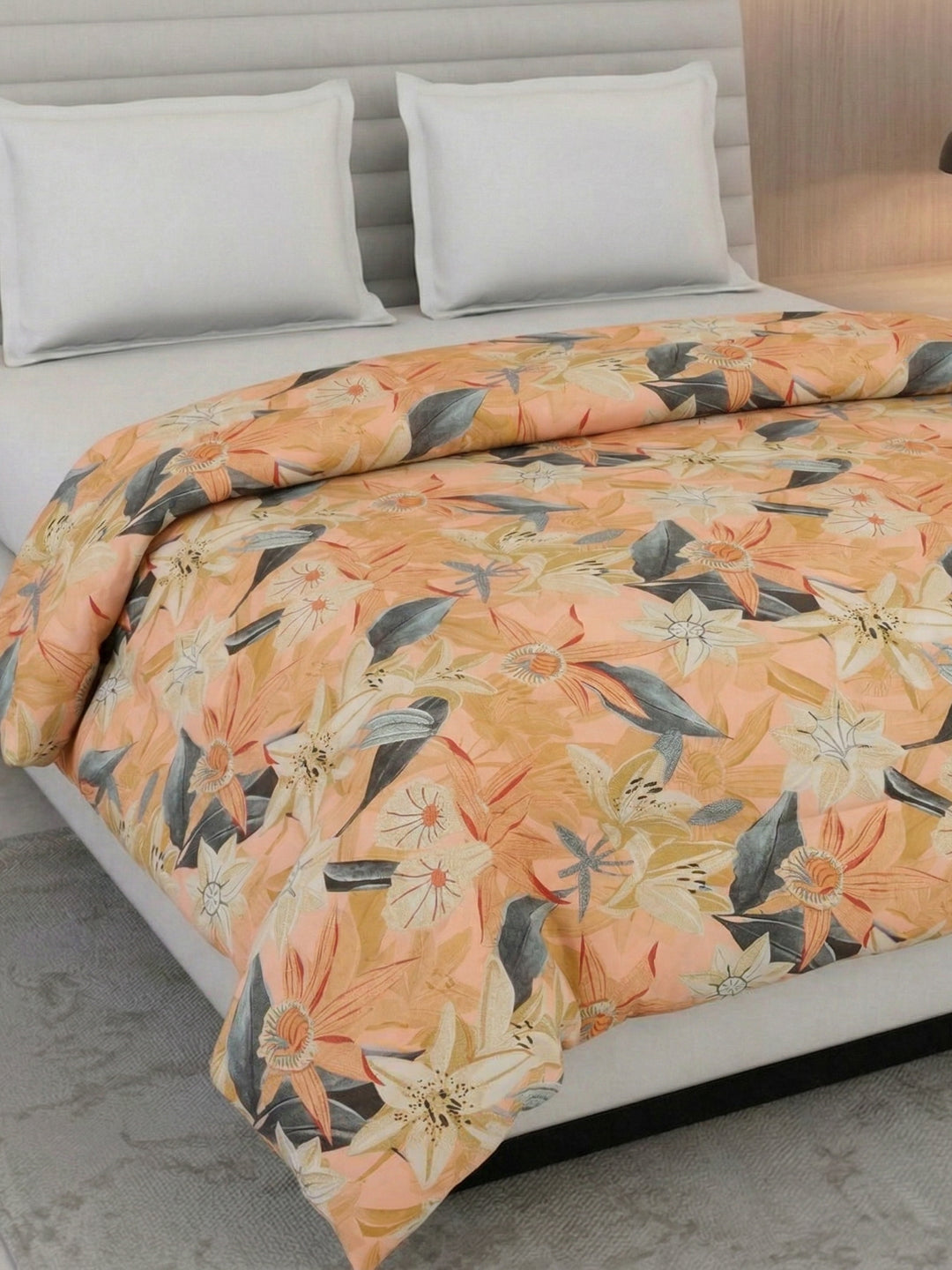 Floral Print King Size 3 Ply 150 GSM Comforter Prestige Collection Weight 2.5 kg