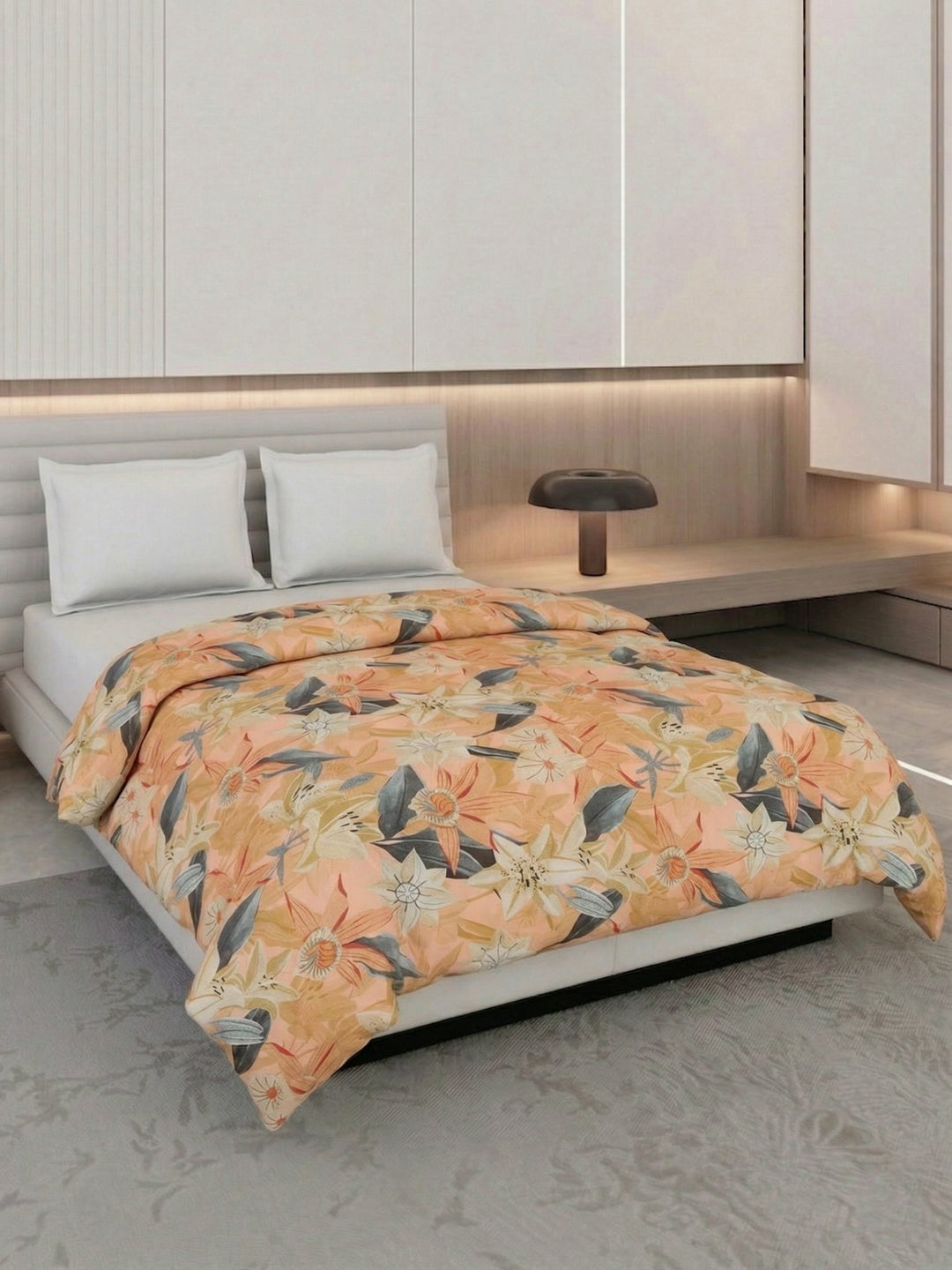 Floral Print King Size 3 Ply 150 GSM Comforter Prestige Collection Weight 2.5 kg