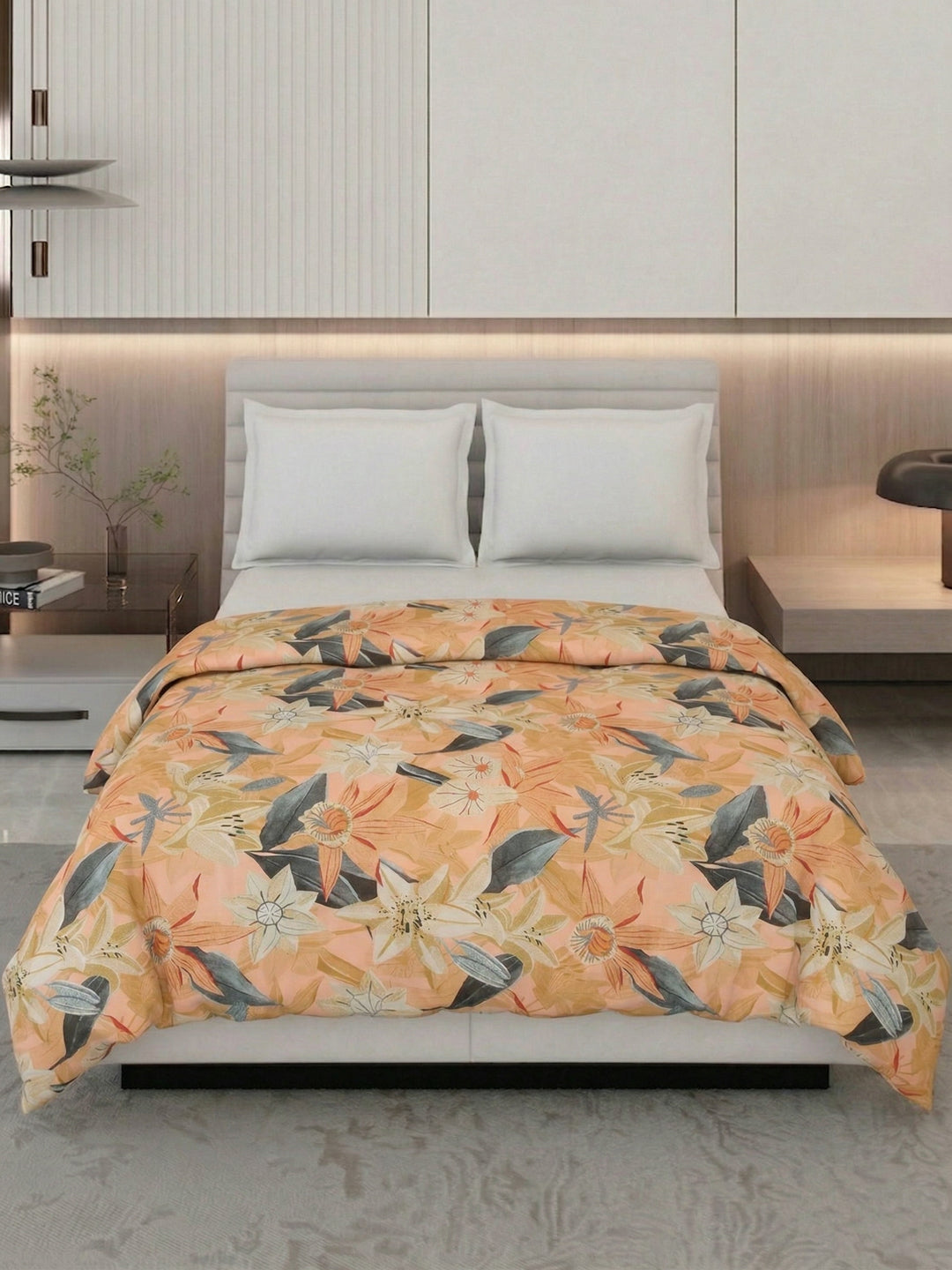 Floral Print King Size 3 Ply 150 GSM Comforter Prestige Collection Weight 2.5 kg