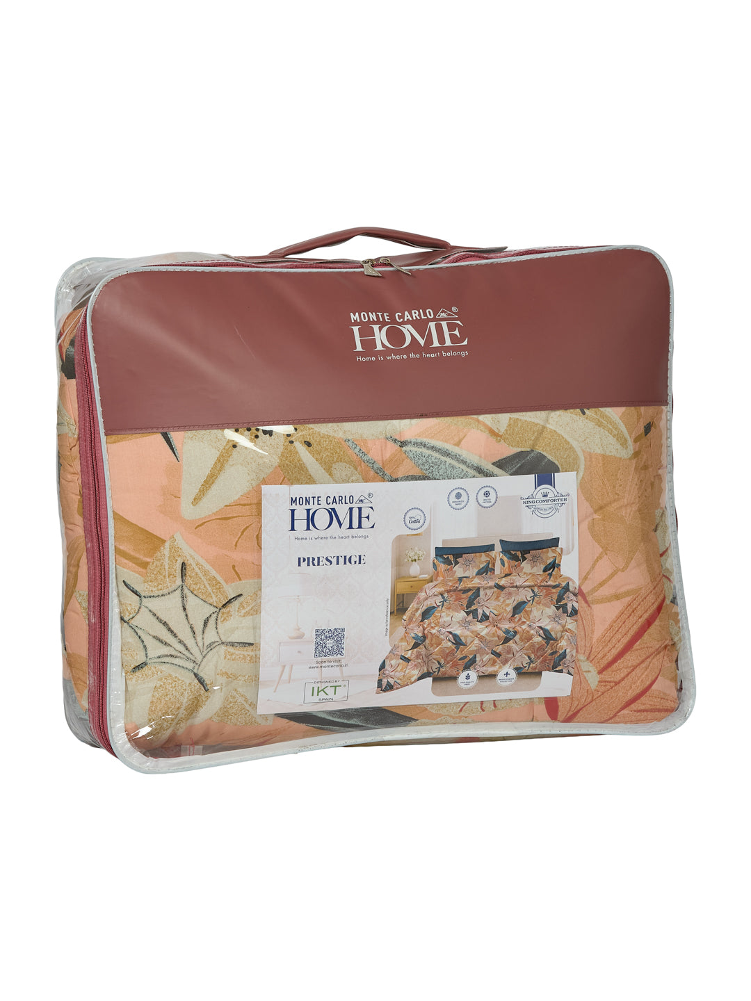 Floral Print King Size 3 Ply 150 GSM Comforter Prestige Collection Weight 2.5 kg