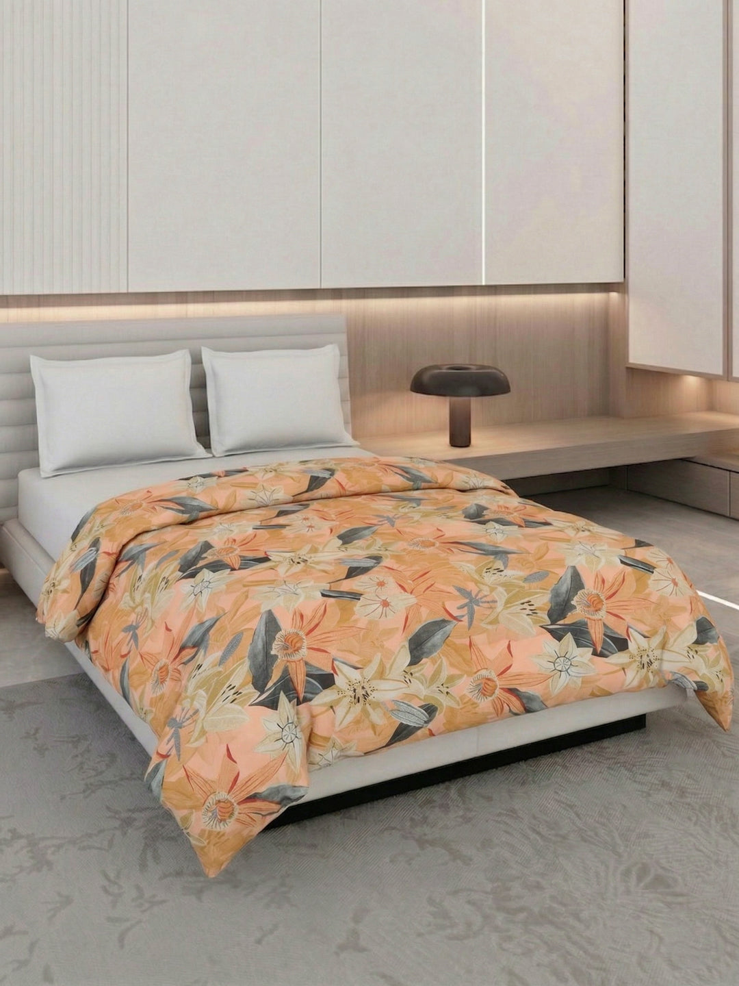Floral Print King Size 3 Ply 150 GSM Comforter Prestige Collection Weight 2.5 kg