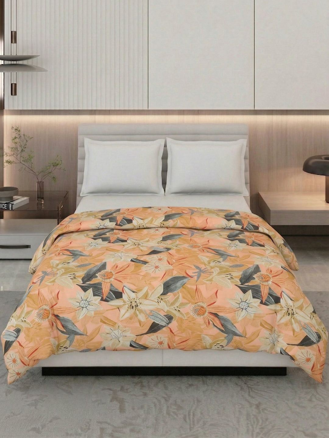 Floral Print King Size 3 Ply 150 GSM Comforter Prestige Collection Weight 2.5 kg