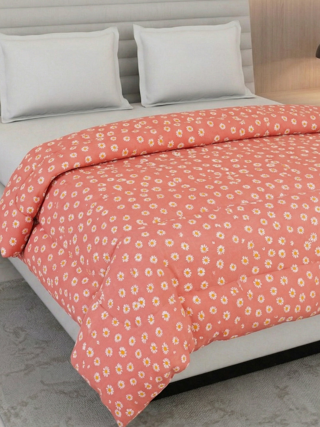 Floral Print Double Bed 3 Ply 105 GSM Comforter Timeless Collection Weight 1.6 kg