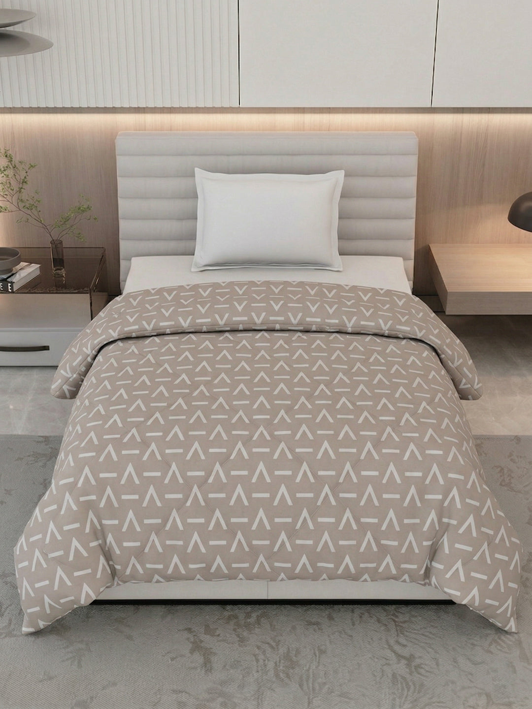 Printed Single Bed 3 Ply 105 GSM Comforter Timeless Collection Weight 950 g