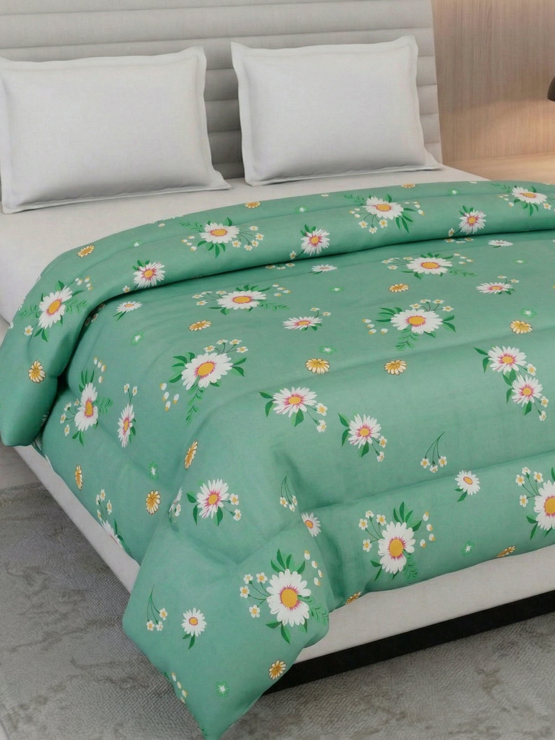 Floral Print Double Bed 3 Ply 105 GSM Comforter Timeless Collection Weight 1.6 kg