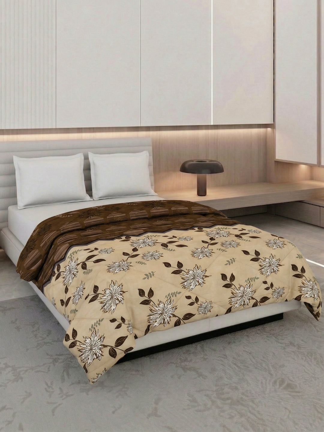 Floral Print Double Bed 3 Ply 105 GSM Comforter Timeless Collection Weight 1.6 kg