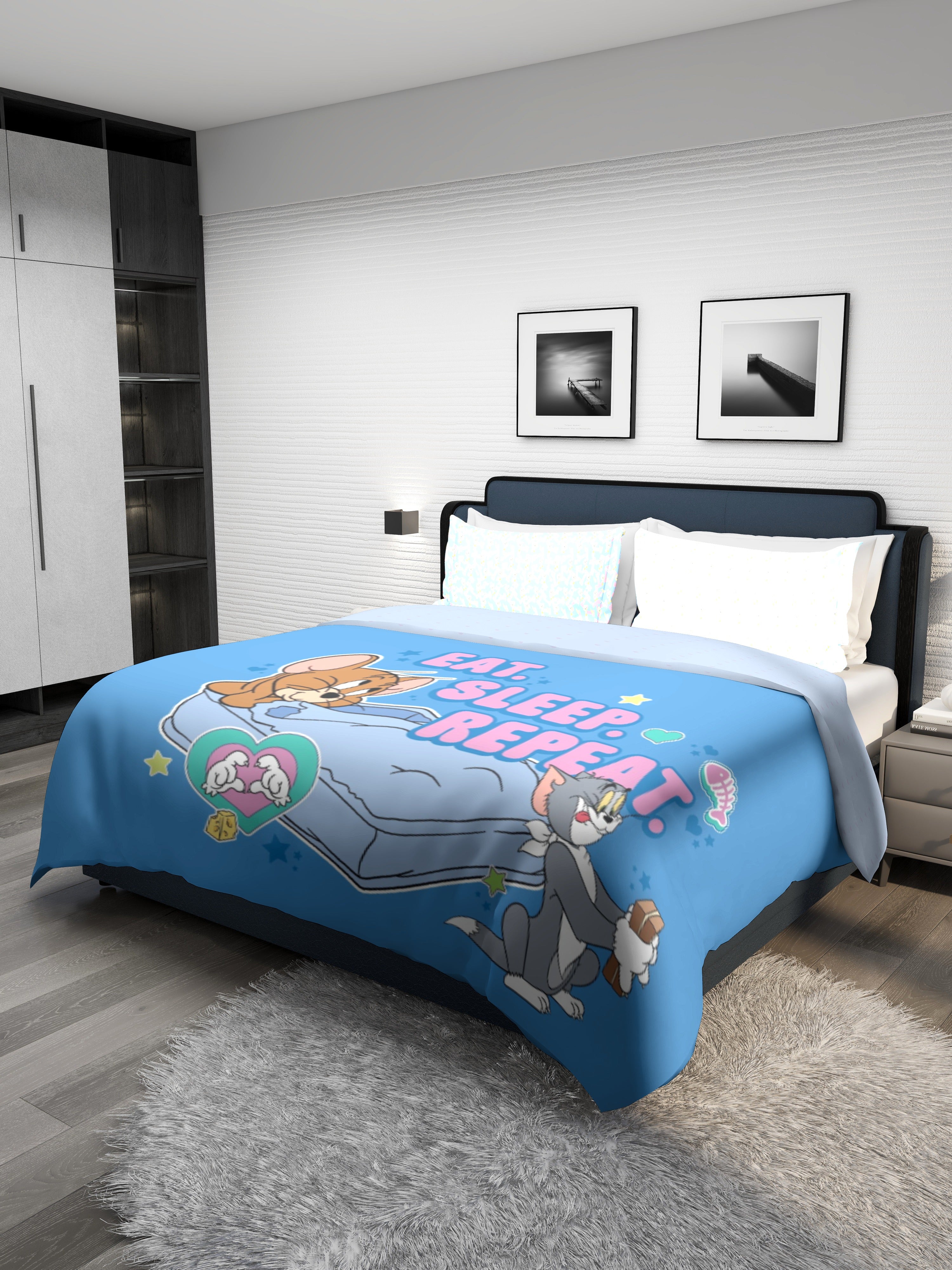 Monte Carlo TOONX Cartoon Printed 110 GSM Double Bed Comforter