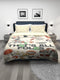 Monte Carlo Kids TOONX Cartoon Printed 4 Pc Bedding Set for King Size Bed, 110 GSM