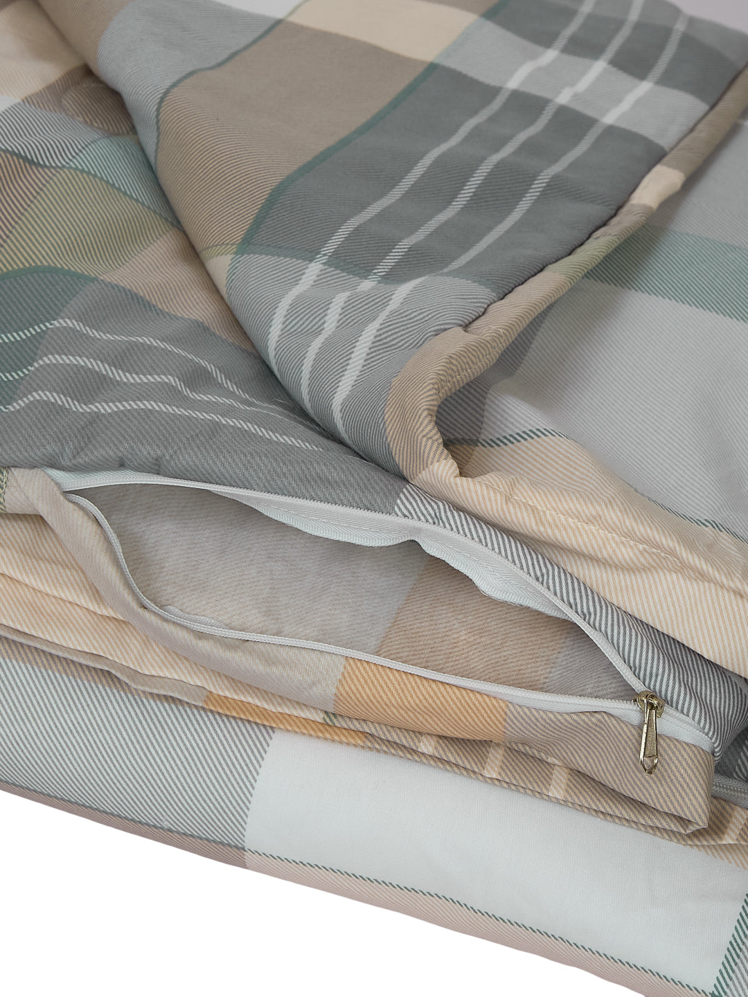 Premium Checked Double Bed 3 Ply 100 GSM Comforter Classique Warm Hug Collection Weight 2.5 kg