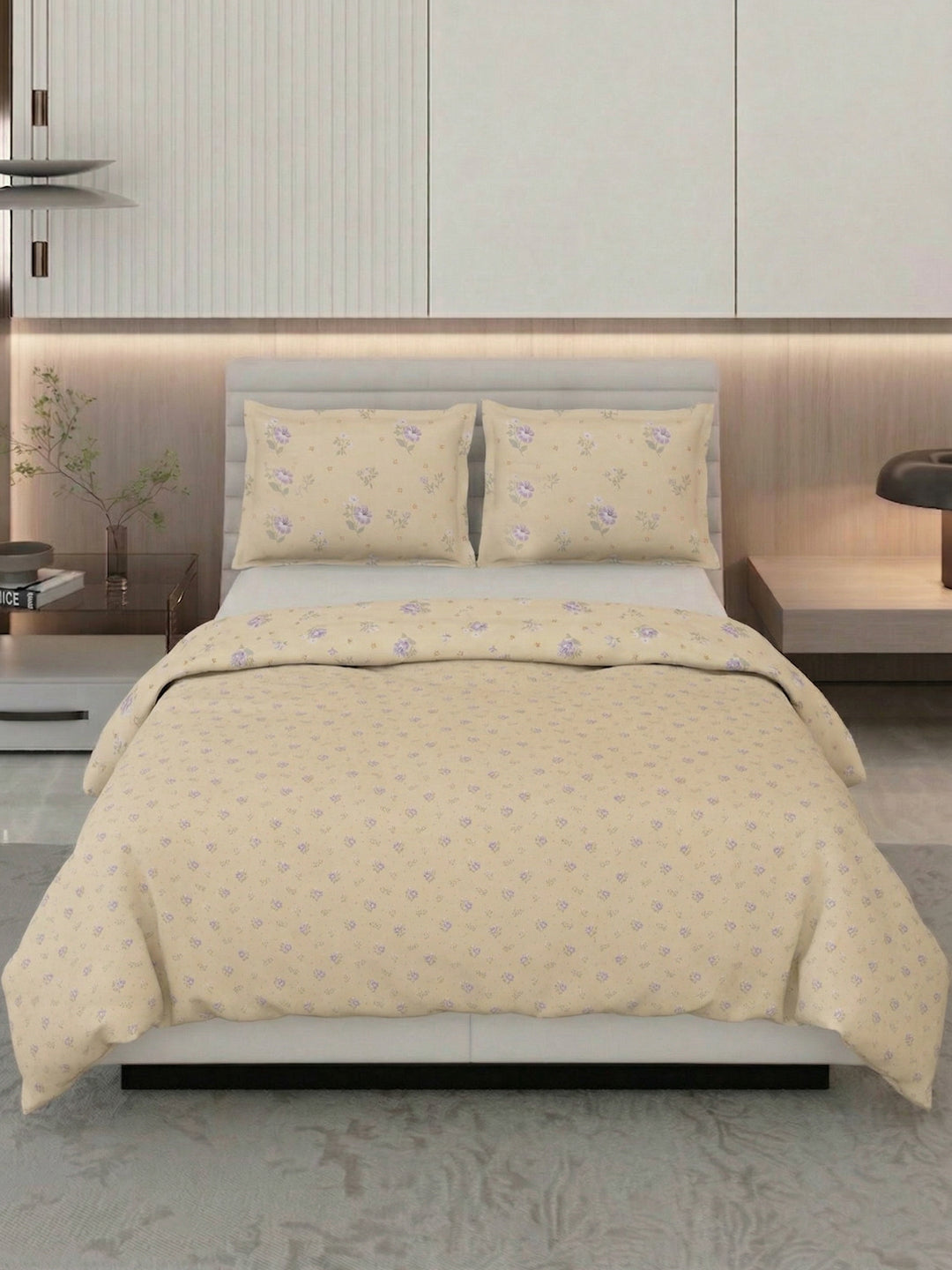 Premium Floral Print Double Bed 3 Ply 100 GSM Comforter Classique Warm Hug Collection Weight 2.5 kg