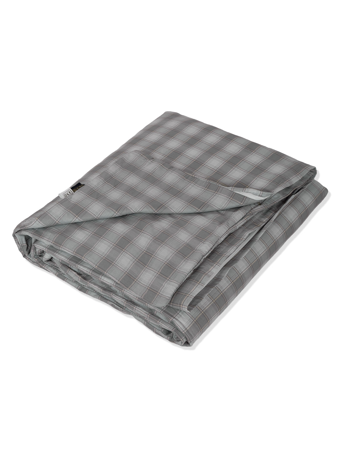 Premium Checked Double Bed 3 Ply 100 GSM Comforter Classique Warm Hug Collection Weight 2.5 kg