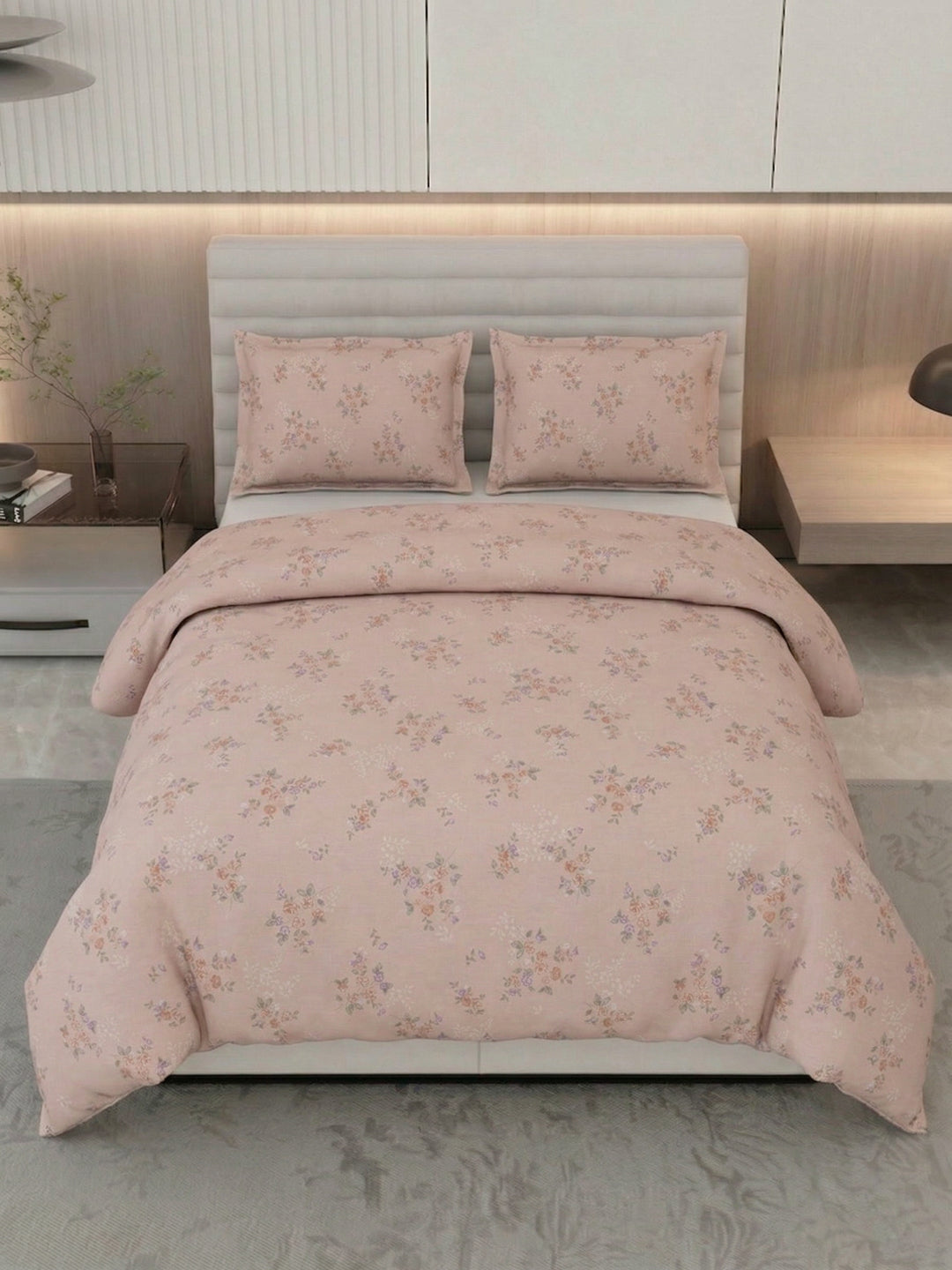 Premium Floral Print Double Bed 3 Ply 100 GSM Comforter Classique Warm Hug Collection Weight 2.5 kg