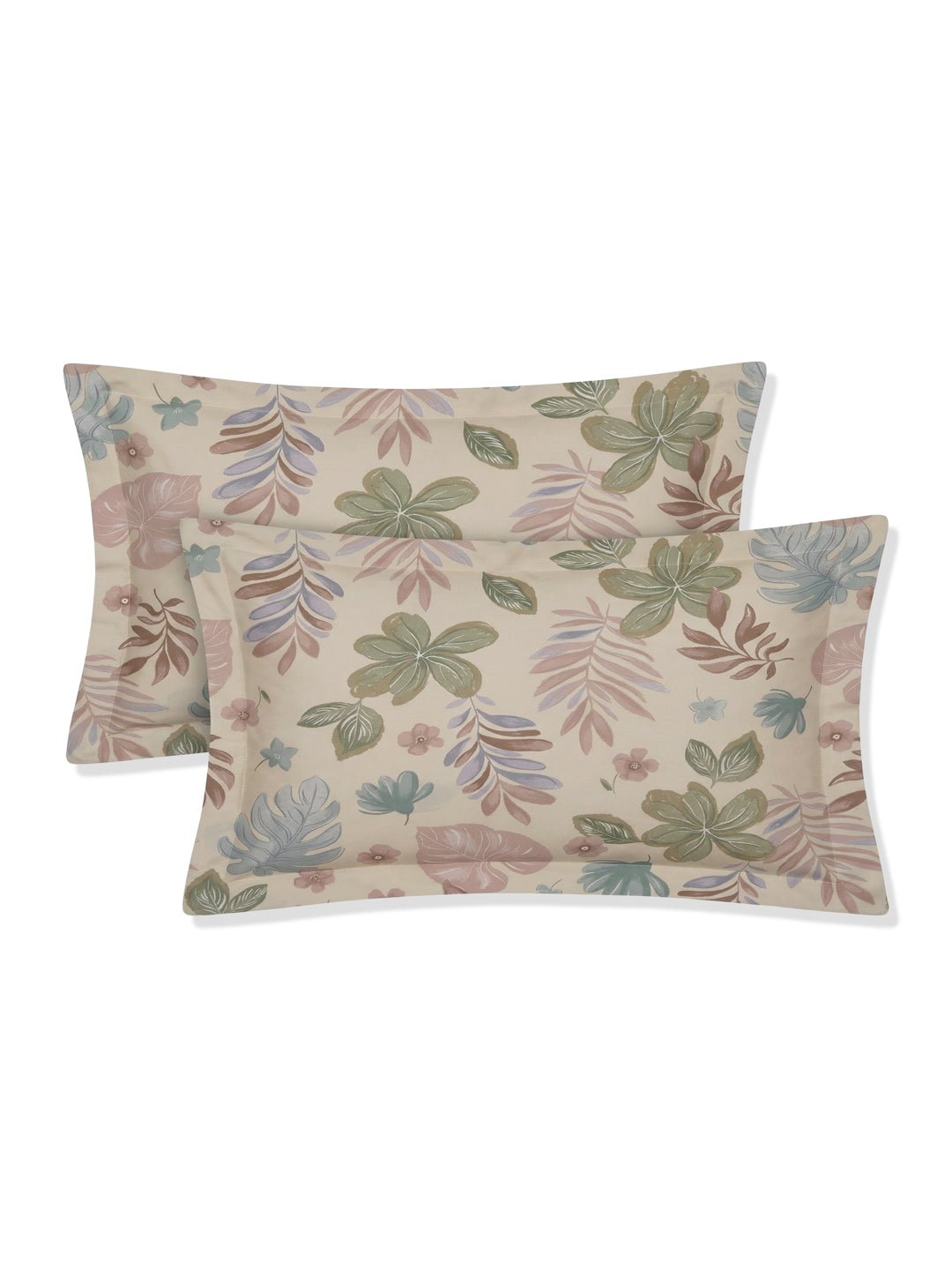 Premium Leaf Print Double Bed 3 Ply 100 GSM Comforter Classique Warm Hug Collection Weight 2.5 kg