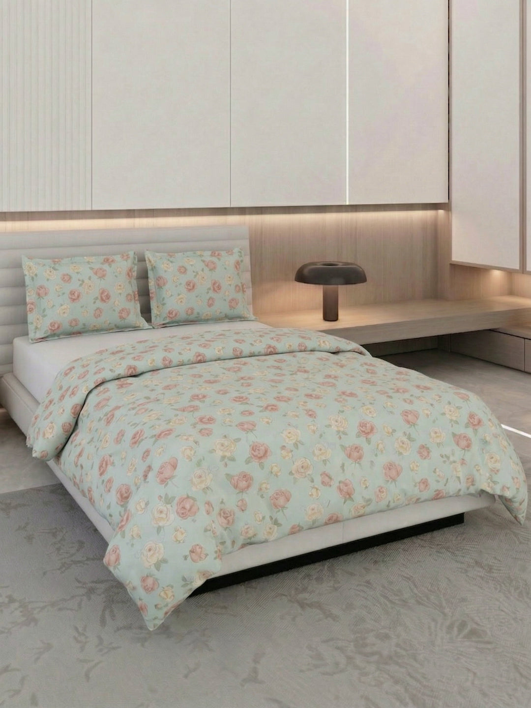 Premium Floral Print Double Bed 3 Ply 100 GSM Comforter Classique Warm Hug Collection Weight 2.5 kg