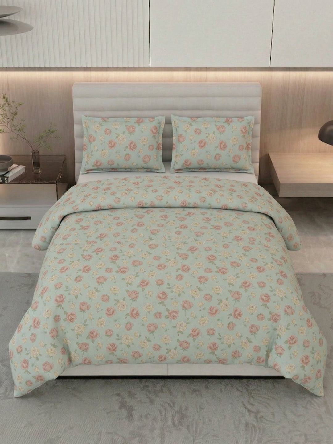 Premium Floral Print Double Bed 3 Ply 100 GSM Comforter Classique Warm Hug Collection Weight 2.5 kg