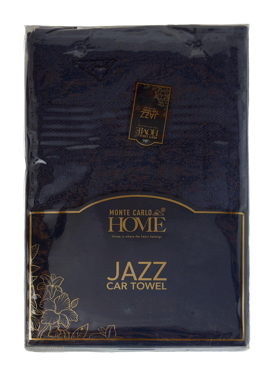 Insignia Blue Pure Cotton Solid 380 GSM Car Towel 1 Piece (Jazz Collection)