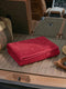 Rose Red Pure Cotton Solid 380 GSM Car Towel 1 Piece (Jazz Collection)