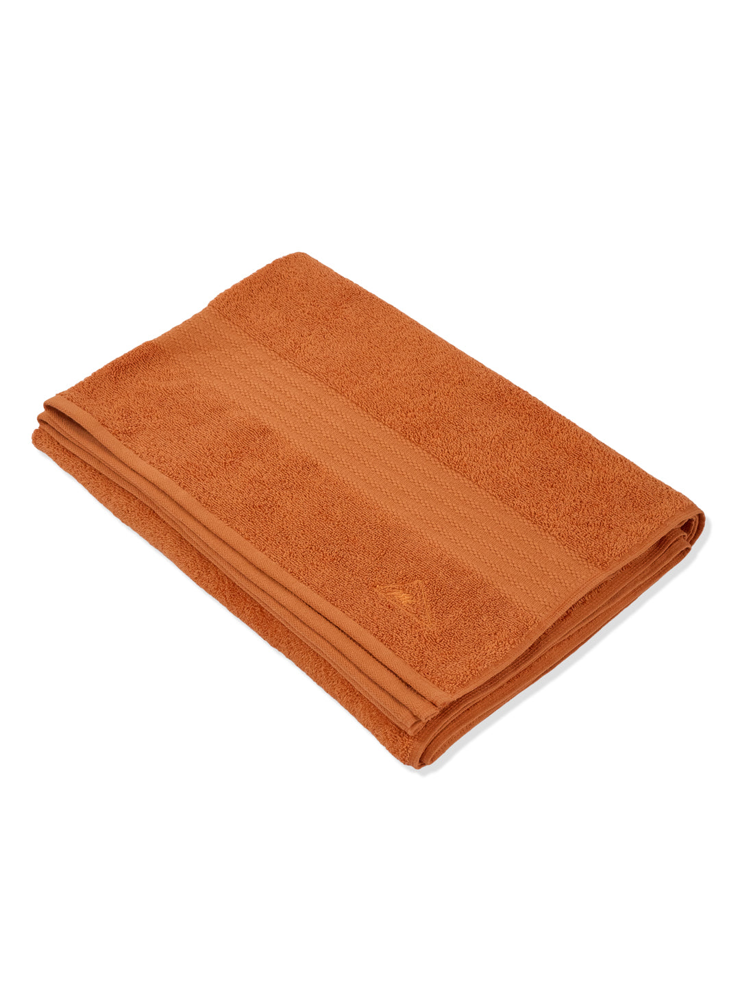 Orange Pure Cotton Solid 380 GSM Car Towel 1 Piece (Jazz Collection)