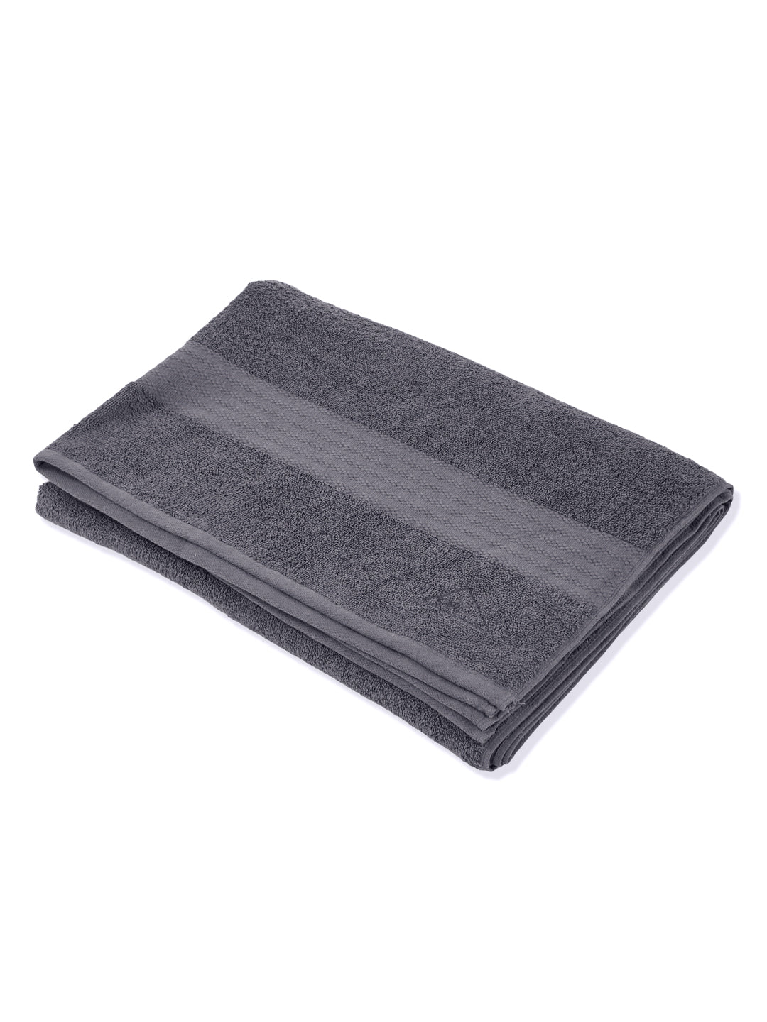 Grey Pure Cotton Solid 380 GSM Car Towel 1 Piece (Jazz Collection)