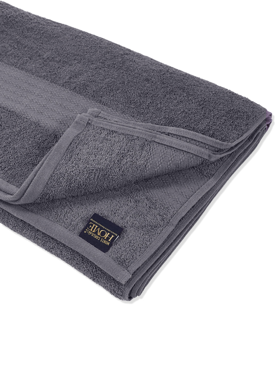 Grey Pure Cotton Solid 380 GSM Car Towel 1 Piece (Jazz Collection)