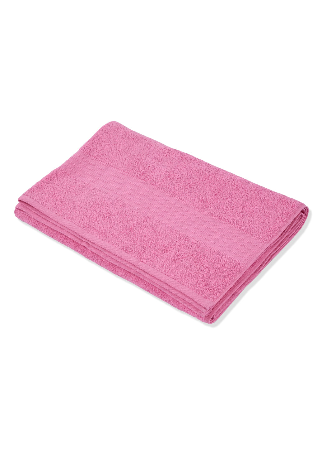 Pink Pure Cotton Solid 380 GSM Car Towel 1 Piece (Jazz Collection)