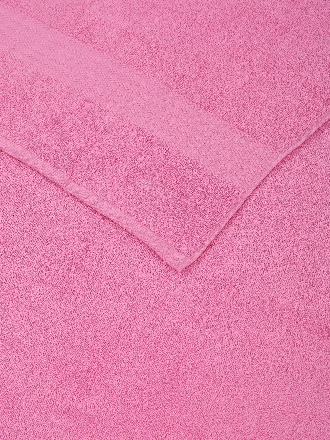 Pink Pure Cotton Solid 380 GSM Car Towel 1 Piece (Jazz Collection)