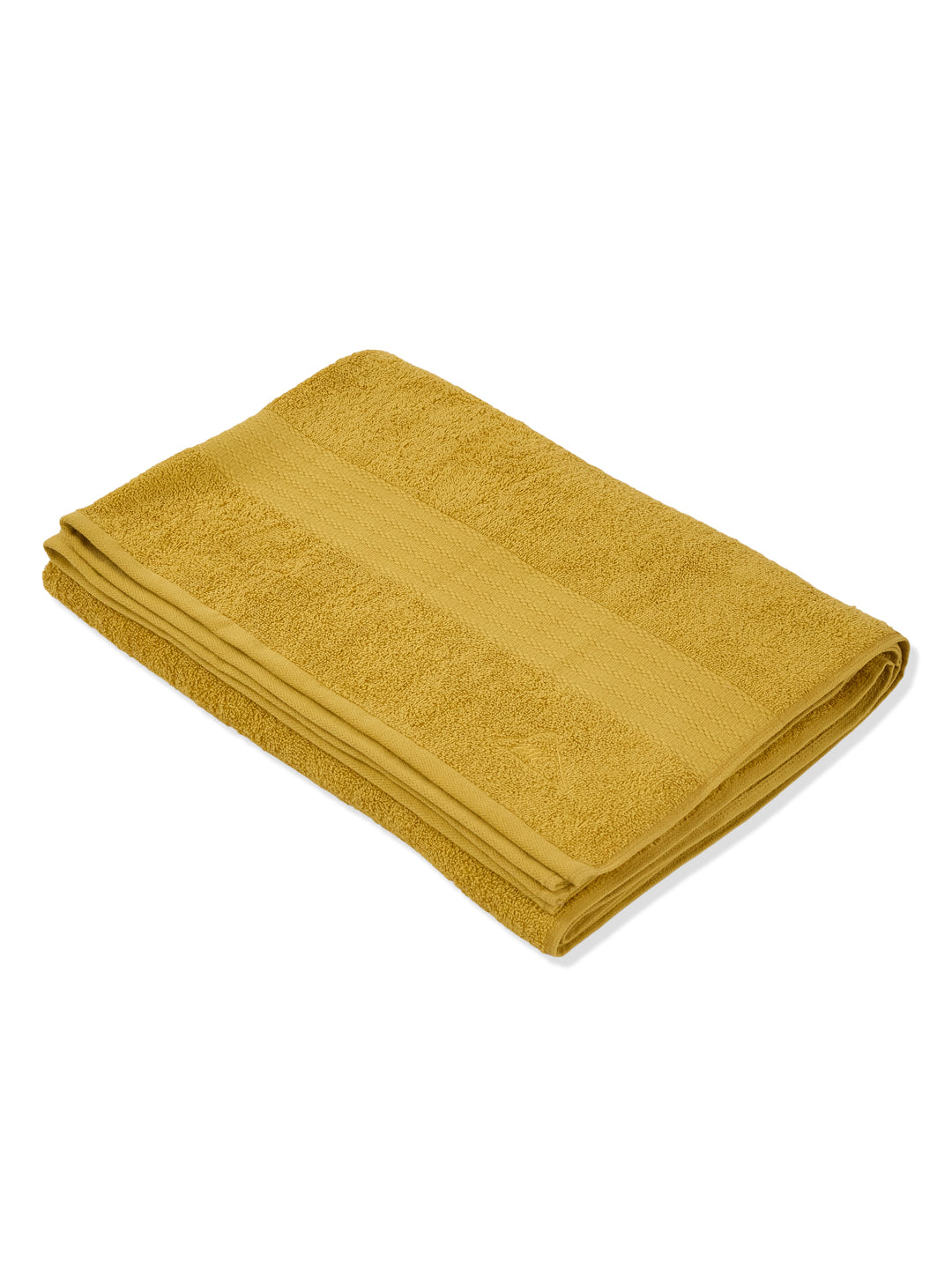 Yellow Pure Cotton Solid 380 GSM Car Towel 1 Piece (Jazz Collection)