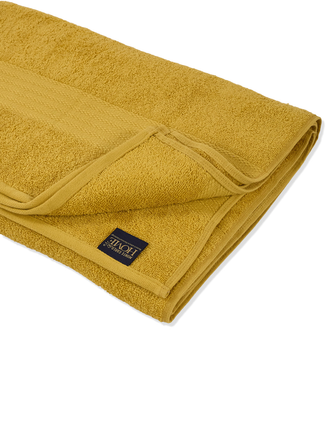Yellow Pure Cotton Solid 380 GSM Car Towel 1 Piece (Jazz Collection)