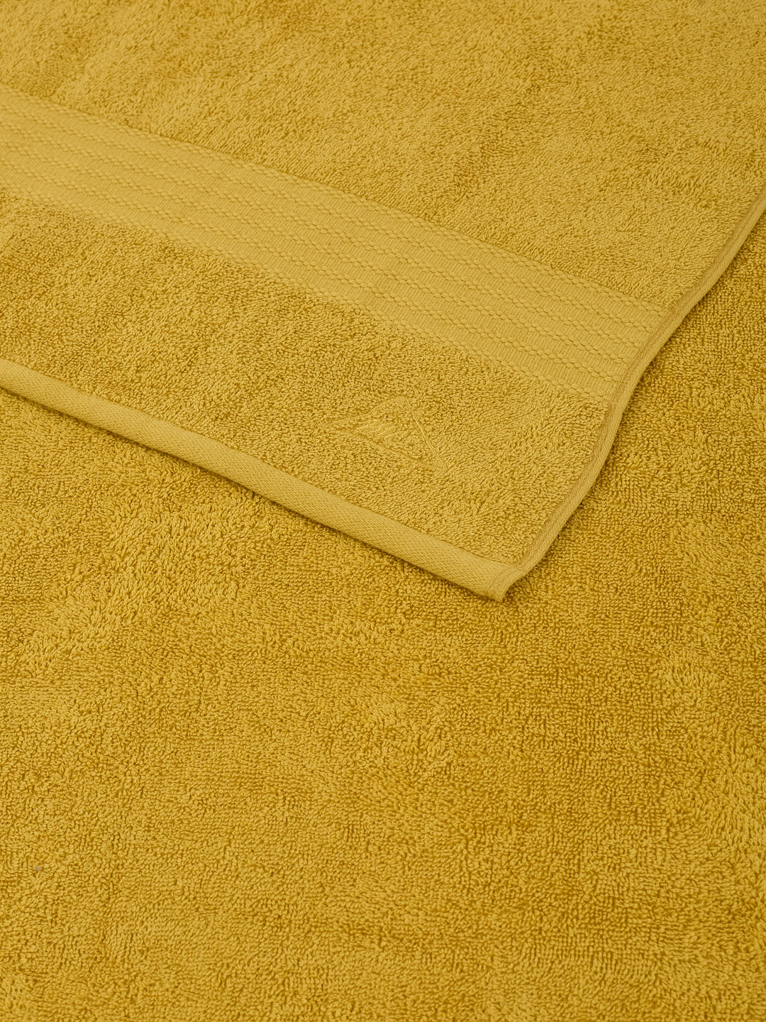 Yellow Pure Cotton Solid 380 GSM Car Towel 1 Piece (Jazz Collection)