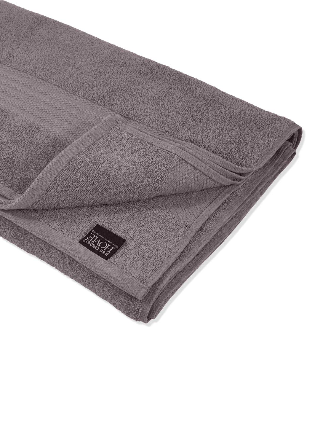 Grey Pure Cotton Solid 380 GSM Car Towel 1 Piece (Jazz Collection)
