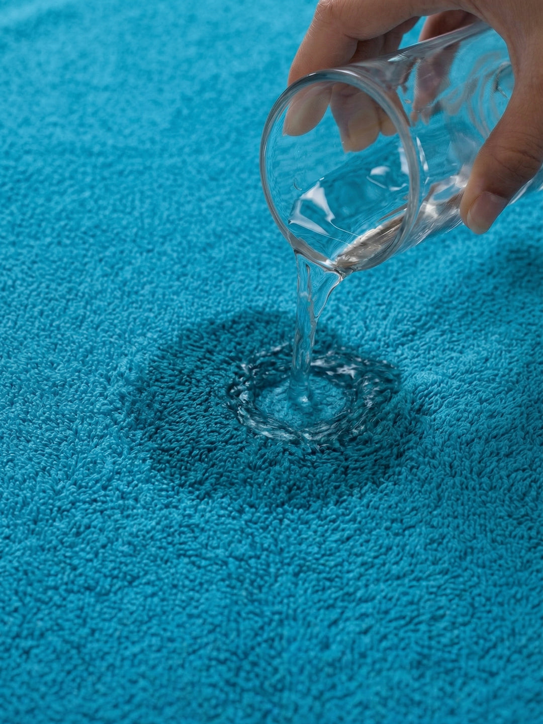 Aqua Blue Pure Cotton Solid 380 GSM Car Towel 1 Piece (Jazz Collection)