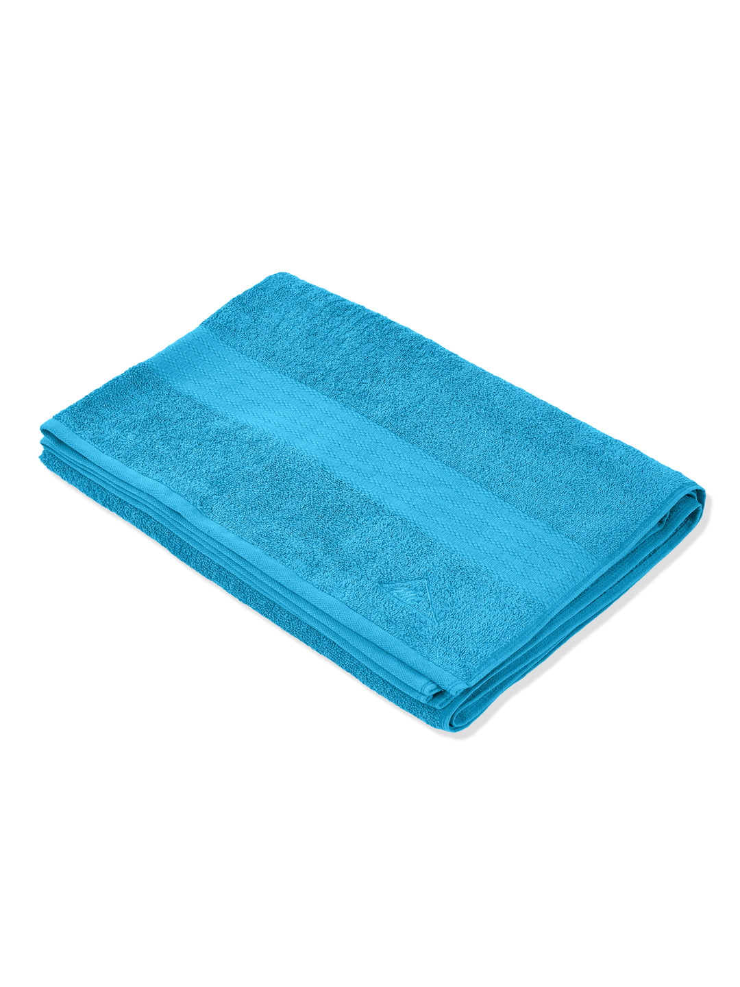 Aqua Blue Pure Cotton Solid 380 GSM Car Towel 1 Piece (Jazz Collection)