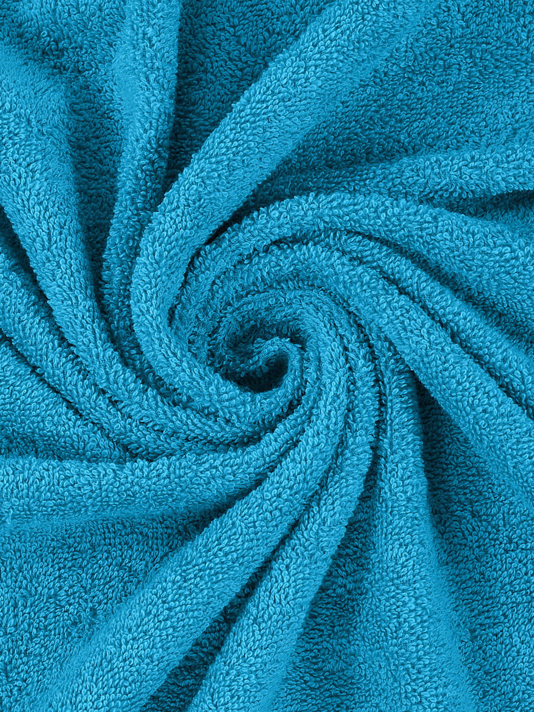 Aqua Blue Pure Cotton Solid 380 GSM Car Towel 1 Piece (Jazz Collection)