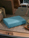 Blue Pure Cotton Solid 380 GSM Car Towel 1 Piece (Jazz Collection)