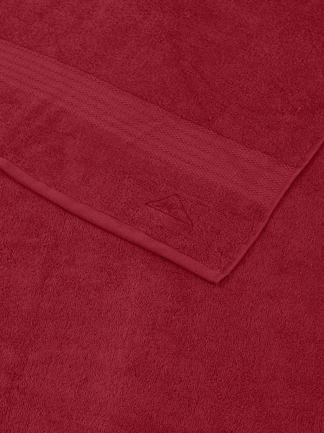 Maroon Pure Cotton Solid 380 GSM Car Towel 1 Piece (Jazz Collection)
